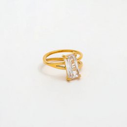 Ivanka - Baguette Crystal Ring Band