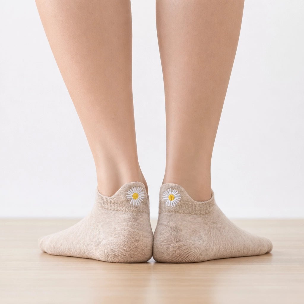 Calcetines con lengua de flores para mujer I 35-41