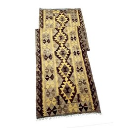 Alfombra Kilim de lana Pavlova geométrica