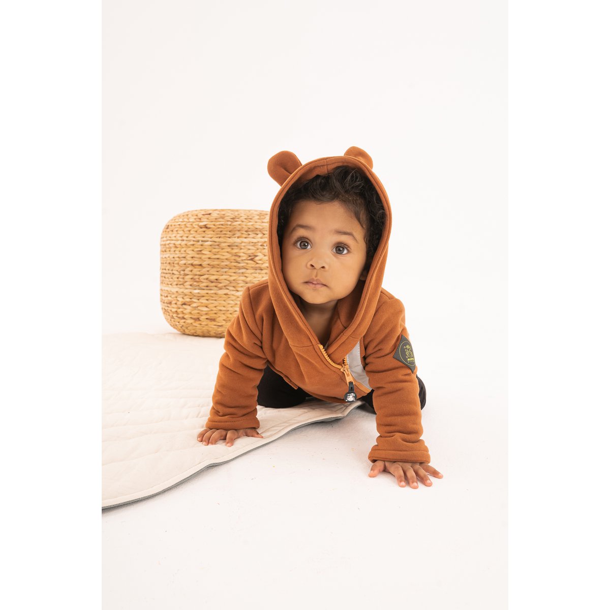 Giacca di cotone per bambini marrone