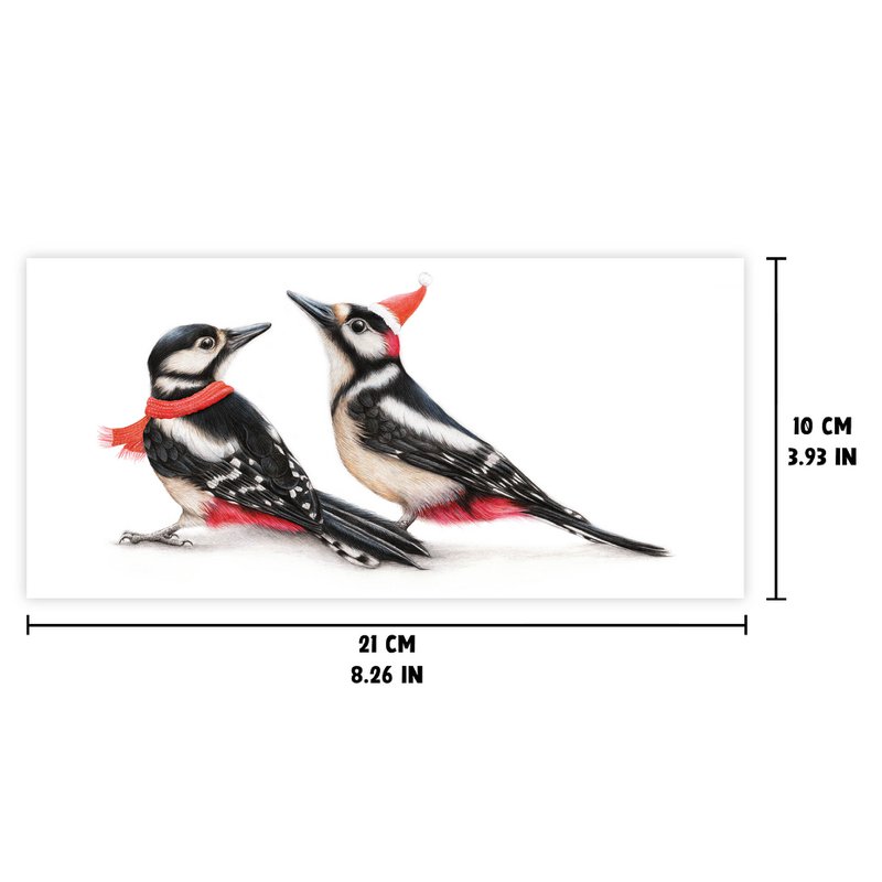 Christmas Card, Bird Holiday Card, Animal Greeting Cards