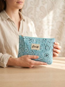 Etui met Bichette-print in kleurrijke stof Gewatteerd cadeau
