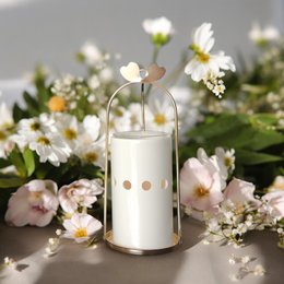 Brûle Parfum Série Inspiration – Cinco – Bougeoir, Fondant Cires Parfumées – en Céramique et Métal – Diffusion Douce – Idée Déco