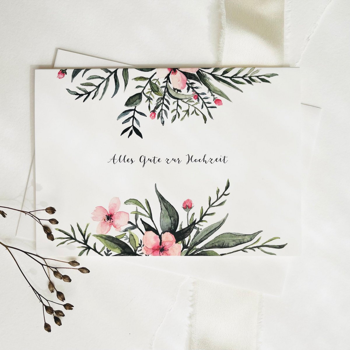 Grußkarte · Alles Gute zur Hochzeit