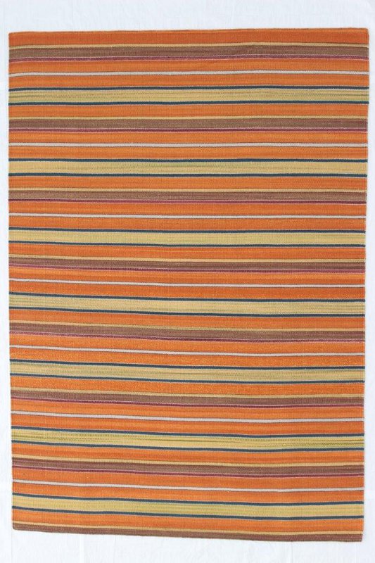 Hazan Kelim Stripes-H Or Orange