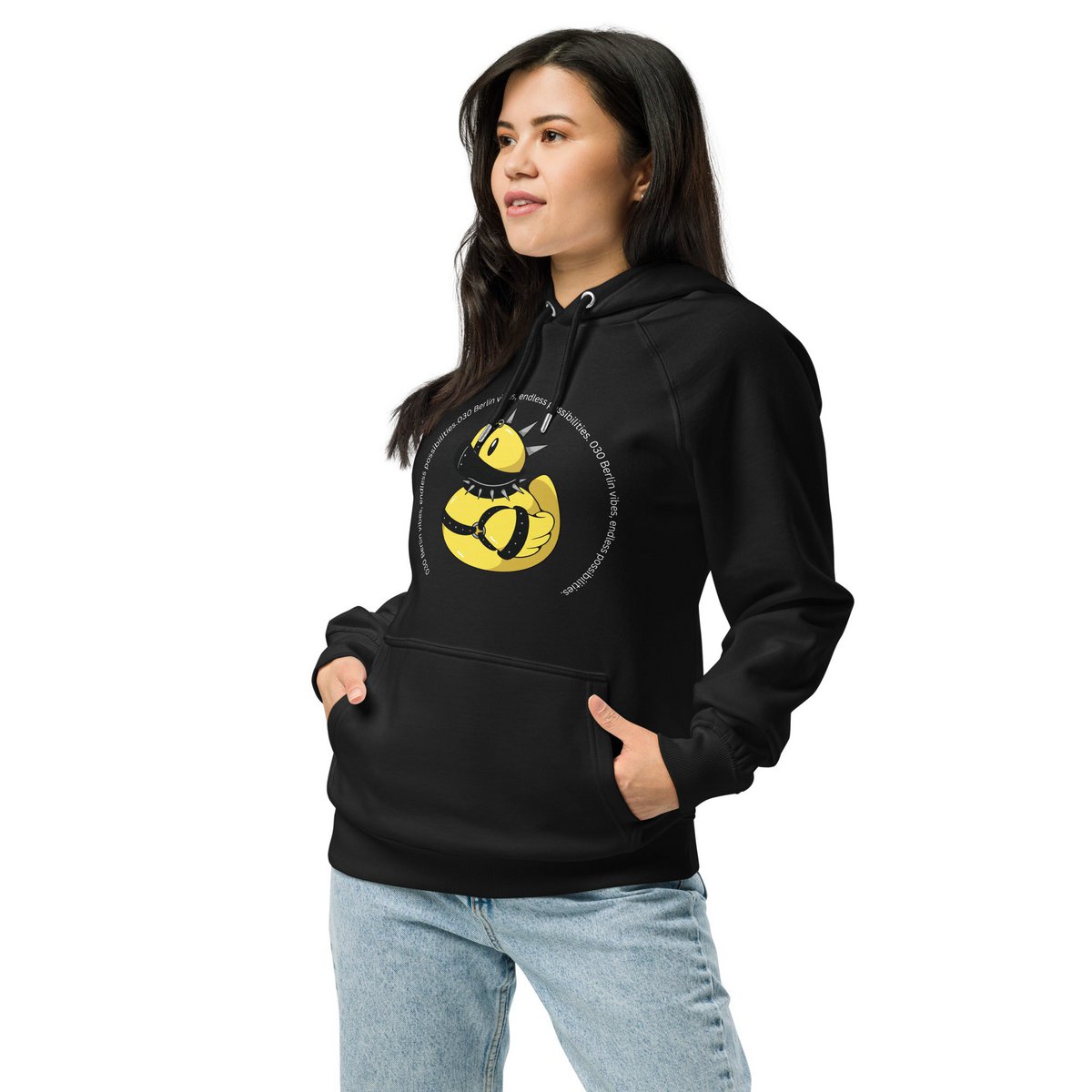 Felpa raglan organica unisex SM-Duck