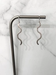 Curly Stainless Steel Earrings 