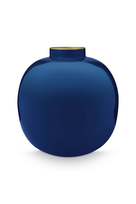 Vase Metal Blue 23cm