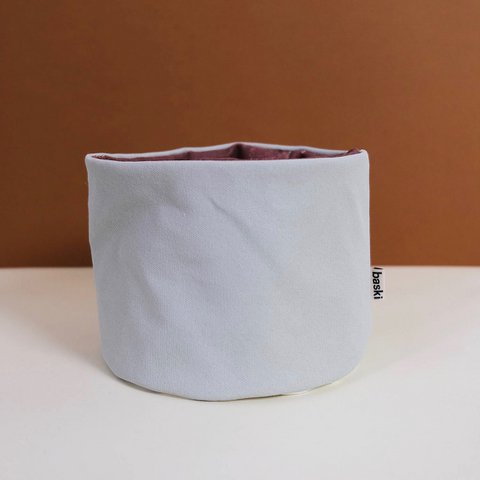 Plant Basket - Planter - Bio Cotton - Natural Storm Grey