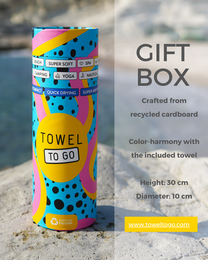 TOWEL TO GO IPANEMA KIDS Cotton Beach Towel 180x100 cm | Lightweight Quick Dry | Mint | with Gift Box