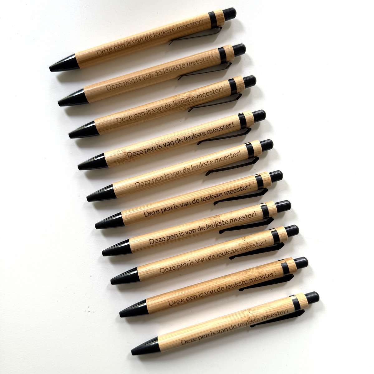 Holzbambusstifte "Dieser Stift ist vom schönsten Meister!"