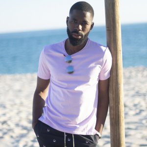 Rosa T-Shirt Herren Sommer