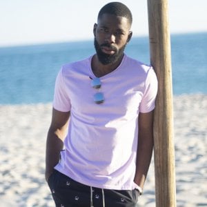 Rosa T-Shirt Herren Sommer