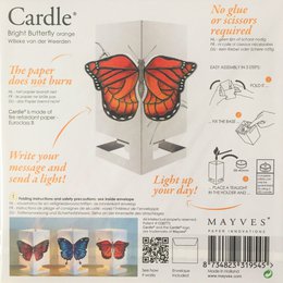 CARDLE Butterfly Orange (Bright Butterfly) - Kaarshouder Wenskaart