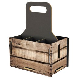 A green and black checkered bottle carrier with a handle, designed to hold multiple bottles.