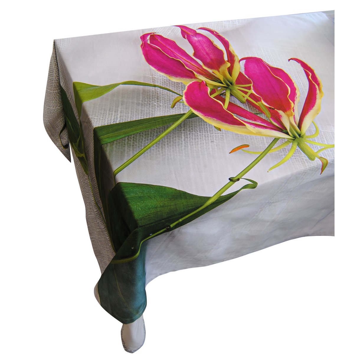 Lillies on Fire - deluxe cotton tablecloth