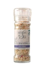 Slut på Guérande Salt med kreolsk krydderier - 80 g genopladelig mølle | Salthåndværkere