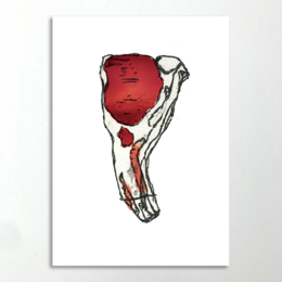 'Svinekoteletten'-tryk A5