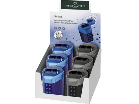 Bleistiftspitzer FC RollOn Sparkle Duo Disp. 6 Stk. Arsch. Farbe: Mitternachtsschwarz und tief