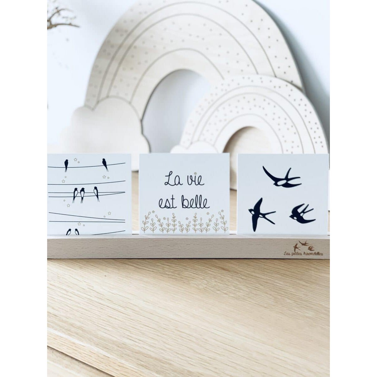 Wooden ruler - Cards & Photos Holder