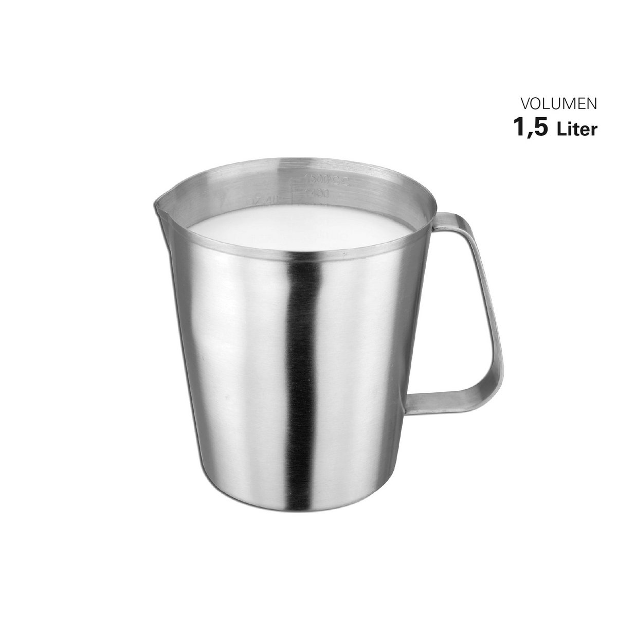 Vaso medidor acero inoxidable satinado 1,5 litros