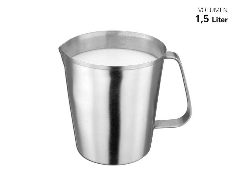 Measuring cup stainless steel satined 1.5 liters