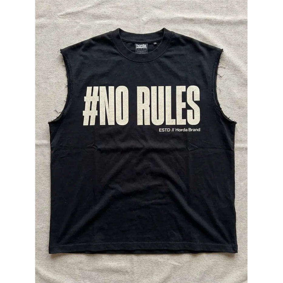 T-Shirt Nera 220gr Oversize Cotone Made in Italy No Rules