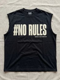 T-Shirt Nera 220gr Oversize Cotone Made in Italy No Rules