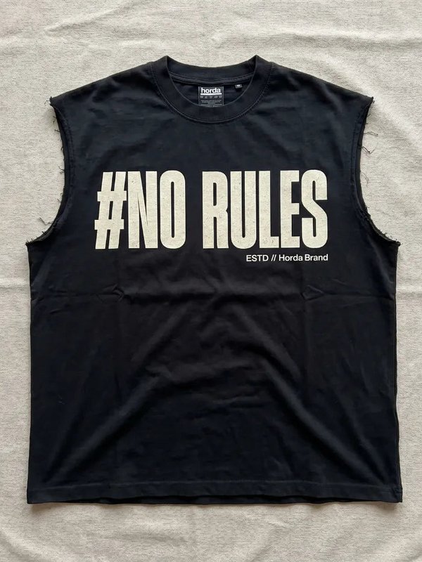T-Shirt Nera 220gr Oversize Cotone Made in Italy No Rules