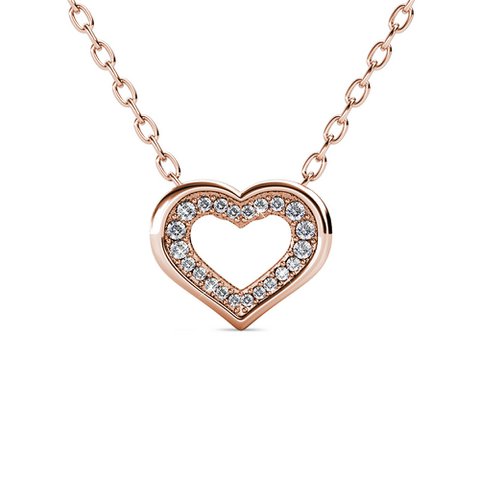 Pendentifs Zeal - Or RosÃ© et Cristal