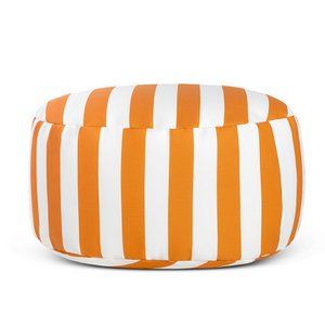 Wasserdichter Pouf in Orange und Rosa außen und innen
