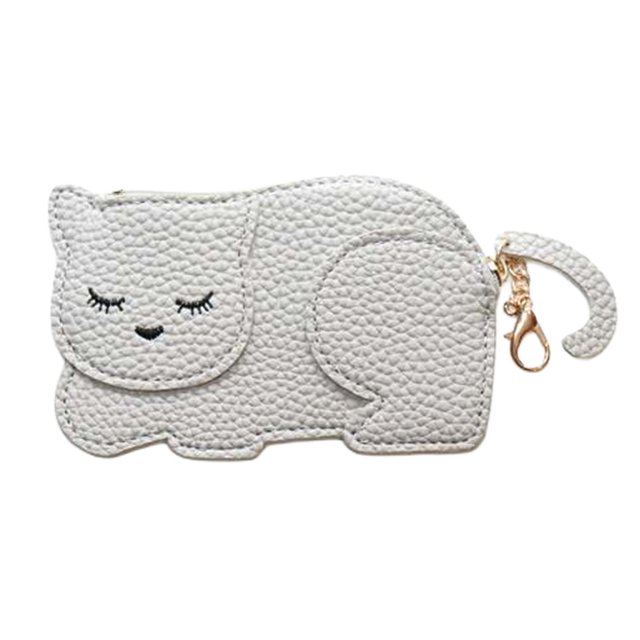 Cat Katie møntpung - Den elegante grå killing