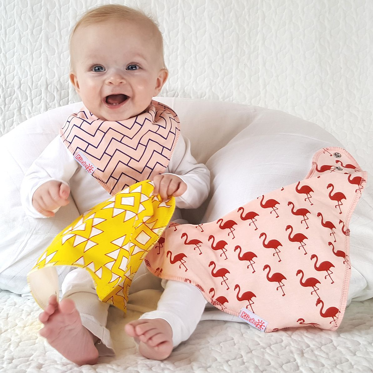 Puntslab Flamingo - bavoir bébé