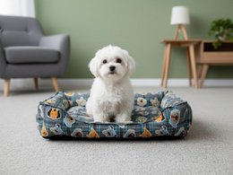 Cama para perros semiimpermeable Yommy | Lona duradera y patrón de cuadros | Base Antideslizante + Protección Impermeable | Cama lavable para mascotas | Tallas M / L / XL | 5 colores disponibles | Ideal para perros medianos y grandes