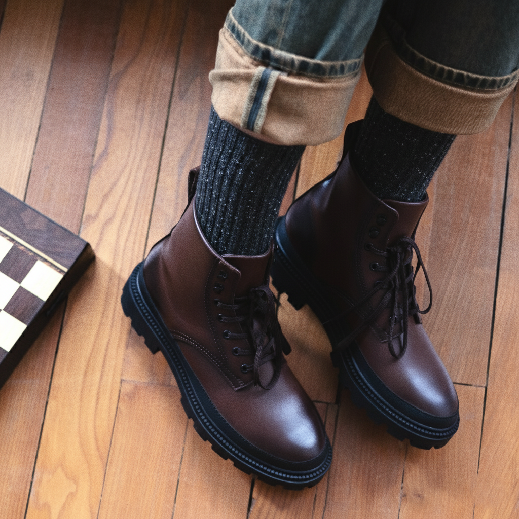 KLUE DUST STAR Socken aus Seide und Wolle | Schwarz
