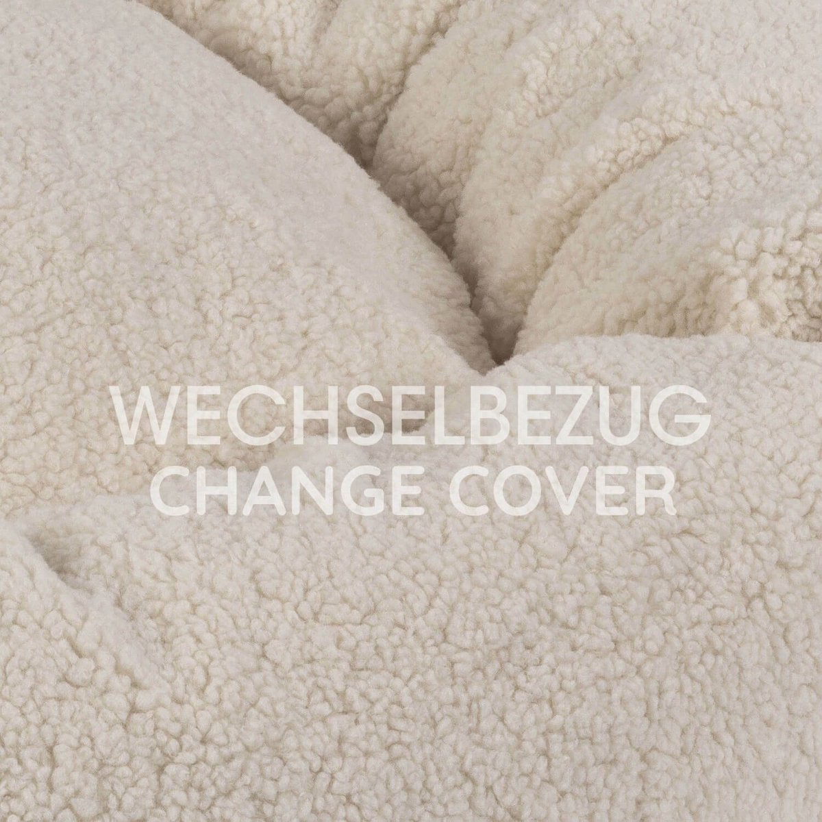 Wechselbezug Hundekissen Donut Kuschelnest LOOP Paddy creme