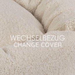 Wechselbezug Hundekissen Donut Kuschelnest LOOP Paddy creme