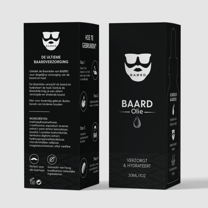 Aceite para Barba - 30ML - Natural - Para Hombres