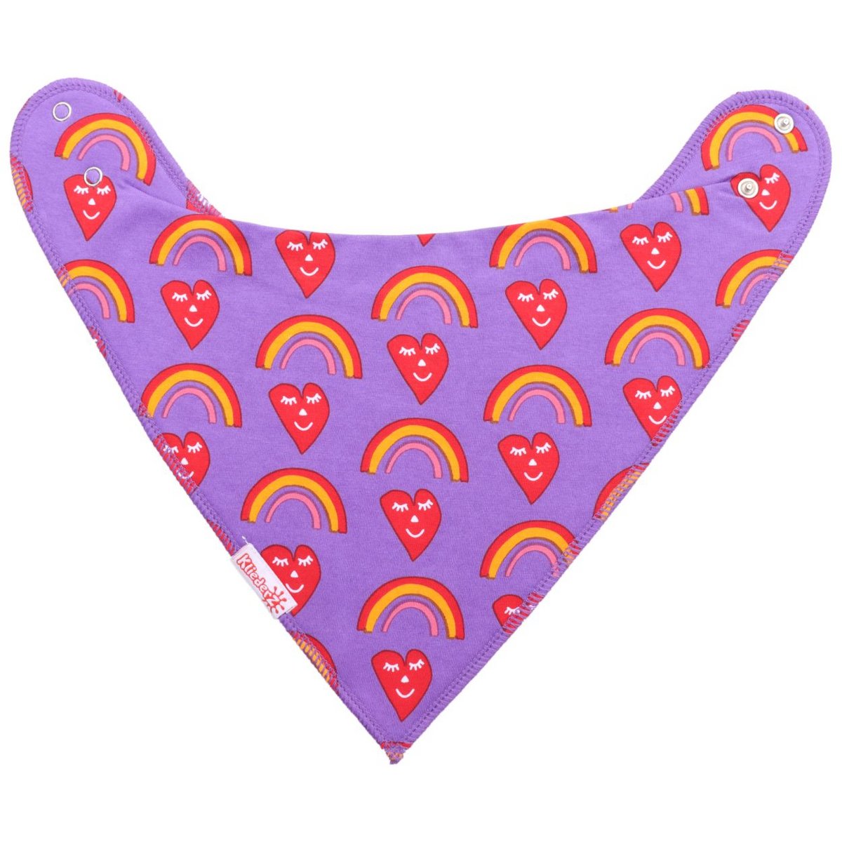 Śliniaczek w kropki Happy Hearts - śliniaczek dla niemowląt