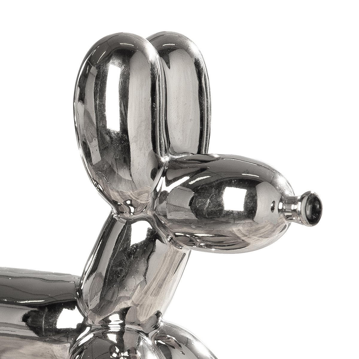 Figura Dog Balloon Dog Dog Silver -Collorato H. 17 cm, VE 3