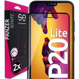 2x se® 3D tempered glass for Huawei P20 Lite smartphone case. Durable, scratch-resistant glass screen protector. Designed for Huawei P20 Lite.