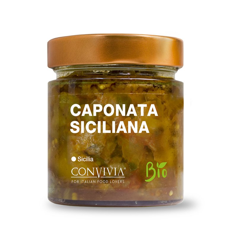 Siciliaanse biologische caponata 190g
