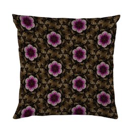 Référence d'oreiller - ornements de fleurs violettes