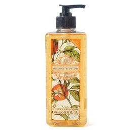 Orange Blossom hand wash with pump. Floral scented liquid hand soap in 500ml bottle.