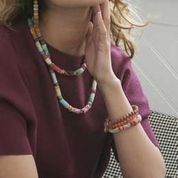 Kantha Dot Dash Armband