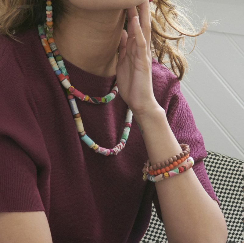 Kantha Dot Dash Armband