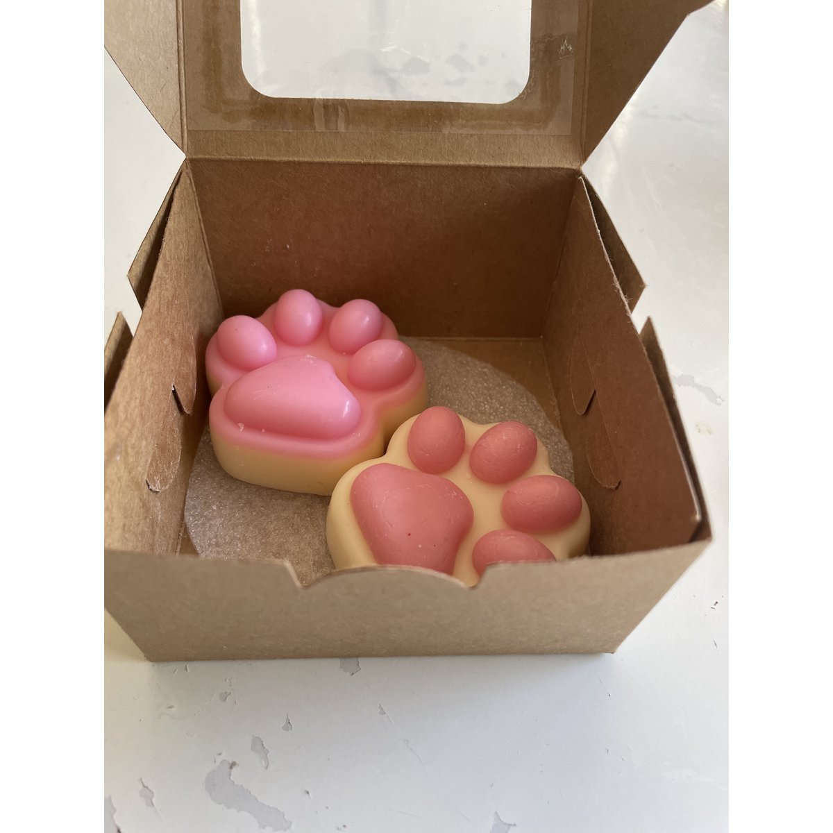 De enige echte in Orderchamp! Lovely Cat Paw Wax Melt/Candle (4 kleine pootjes)