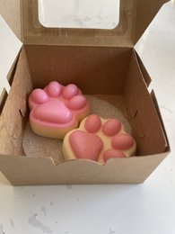 De enige echte in Orderchamp! Lovely Cat Paw Wax Melt/Candle (4 kleine pootjes)