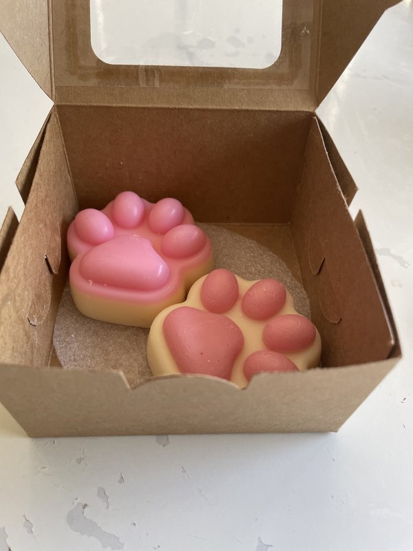 De enige echte in Orderchamp! Lovely Cat Paw Wax Melt/Candle (4 kleine pootjes)