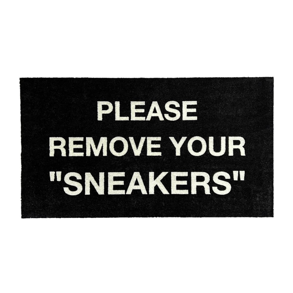 Sneaker rug / doormat - PLEASE REMOVE SNEAKERS - black